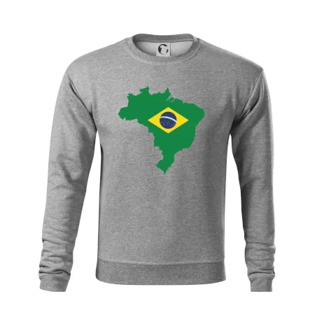 Brazília vlajka v mape