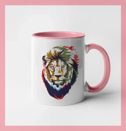 Hlava leva kreslená jednoduchá