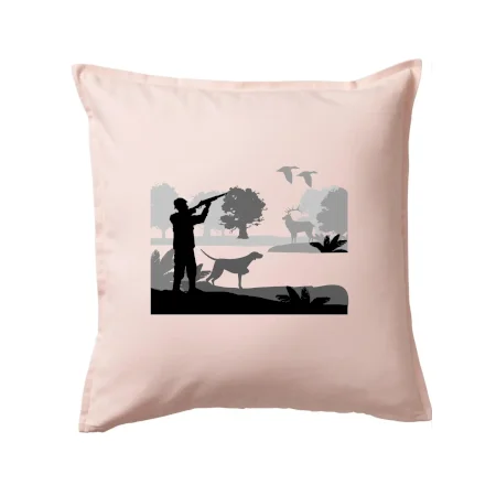 Lovec a stavač v lese