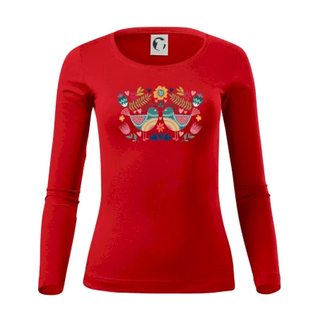 Folklór - dva farebné vtáčiky