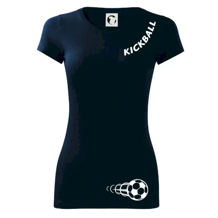 Kickball nápis šikmo