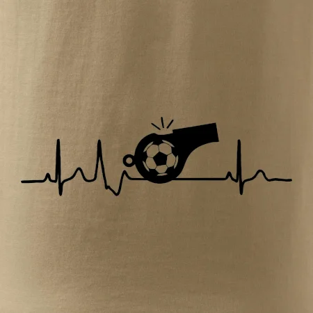 EKG futbal rozhodca a píšťalka
