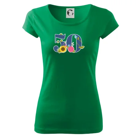 Kvetinové číslo kreslené - 50