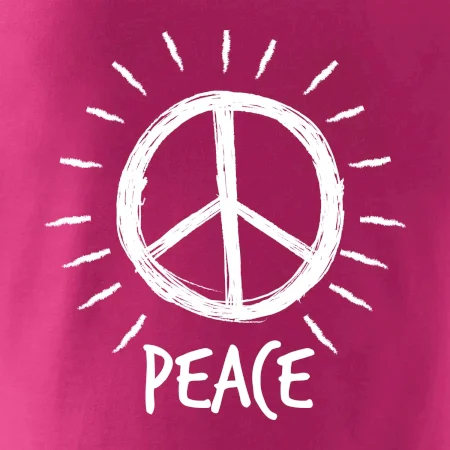 Peace symbol čiernobiely