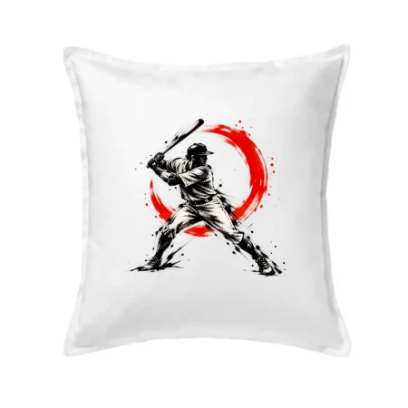 Baseballový pálkař japonská tušová malba