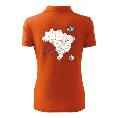 Brazília mapa s názvami regiónov