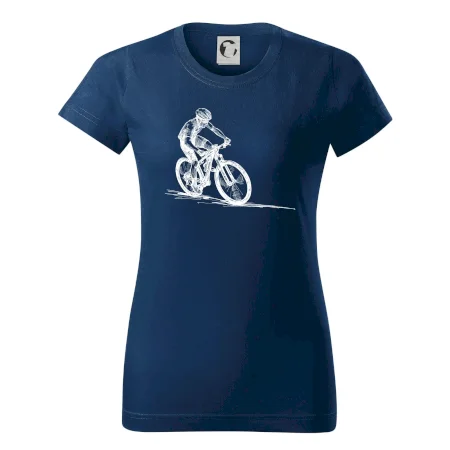 MTB kreslený cyklista