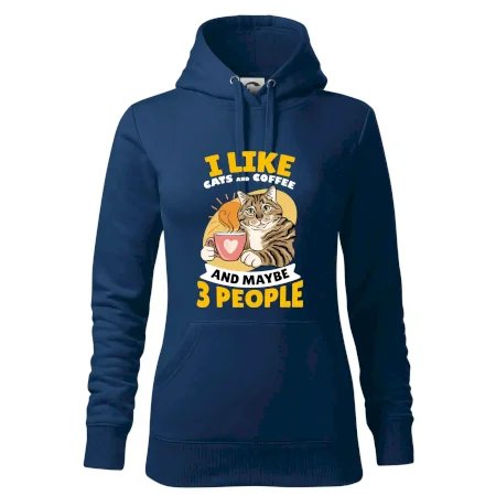 I like cats and coffee and maybe 3 people