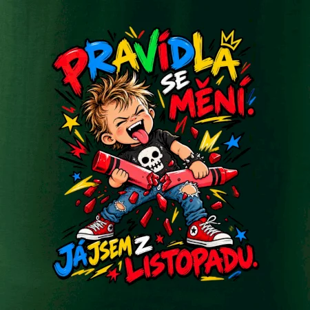 Pravidlá sa menia novembrový rebel so zlomenou pastelkou