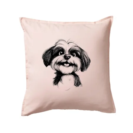 Lhasa apso karikatúra hlava