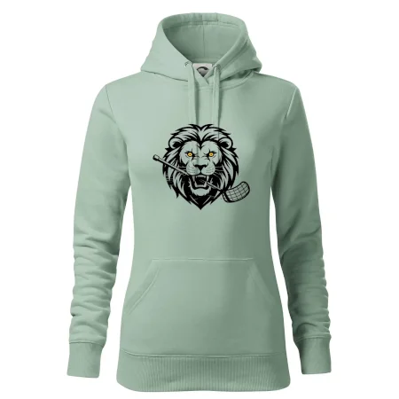 Floorball - Lev s hokejkou v tlamě