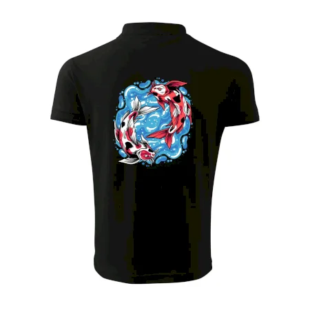 Yin & Yang Koi kapor - červený