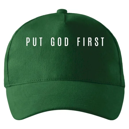 Put God first slabý nápis