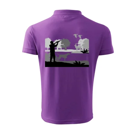 Lovec a stavač v lese