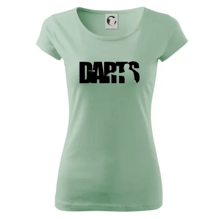 Darts - nápis so šípkarom