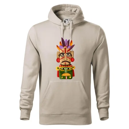 Mayová maska s perím