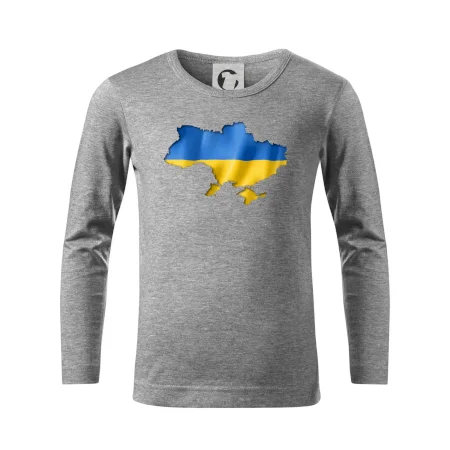 Ukrajina vlajka mapa
