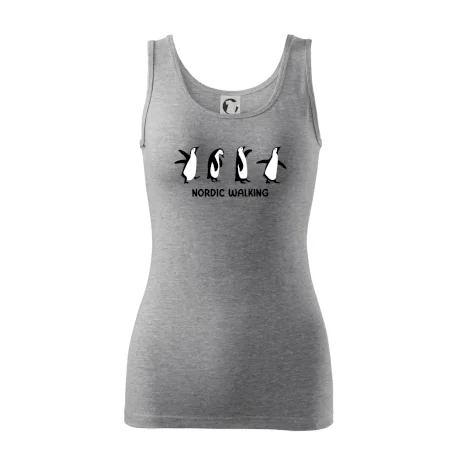 Nordic walking tučniaky - kreslený