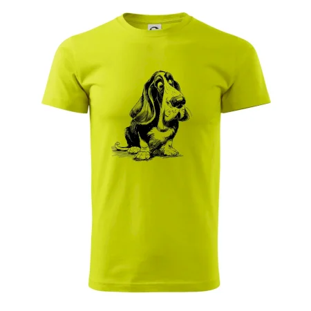 Čiernobiela karikatúra baset