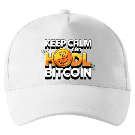 3D nápis Keep Calm and HODL Bitcoin