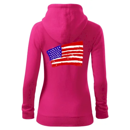 Americká vlajka ohnutá