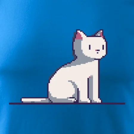 Mačka biela pixel