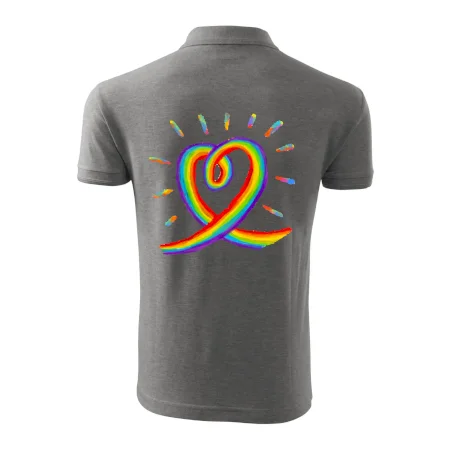 Srdce pride dúha kreslená