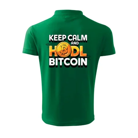 3D nápis Keep Calm and HODL Bitcoin