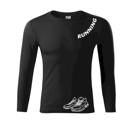 Running nápis šikmo