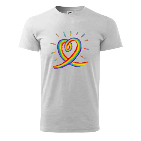 Srdce pride dúha kreslená