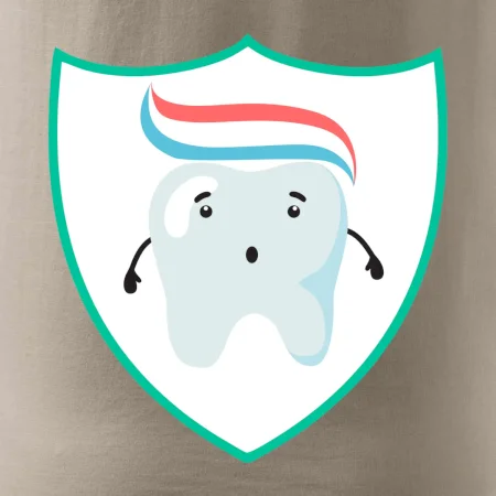 Zúbok na prsníku - zubná pasta