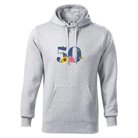 Kvetinové číslo kreslené - 50