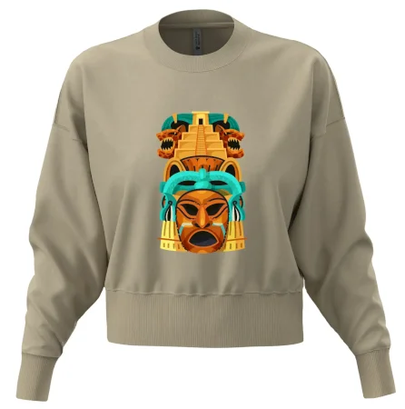 Mayová maska s pyramídou