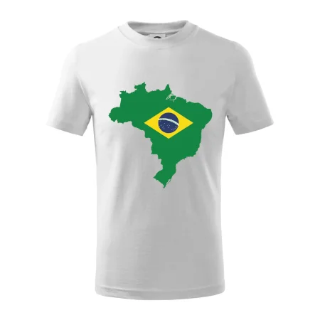 Brazília vlajka v mape