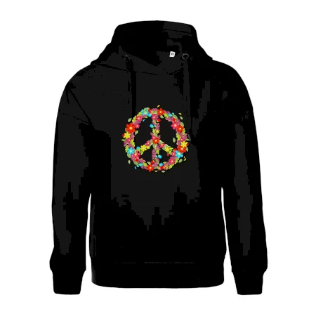 Peace symbol červené kvety