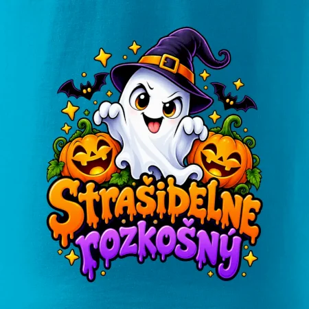 Strašidelne rozkošný duch s tekvicami