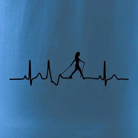 EKG nordic walking žena