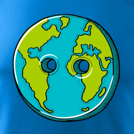 Planéta krajiny gombík (Pecka design)