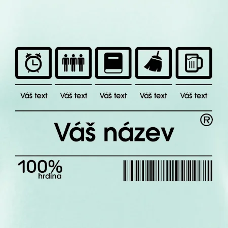 Čárový kód - Vlastní text