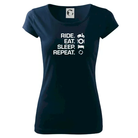 Ride Eat Sleep Repeat moto skúter