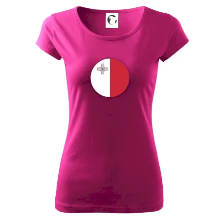 Vlajka Malta okrúhla veľká