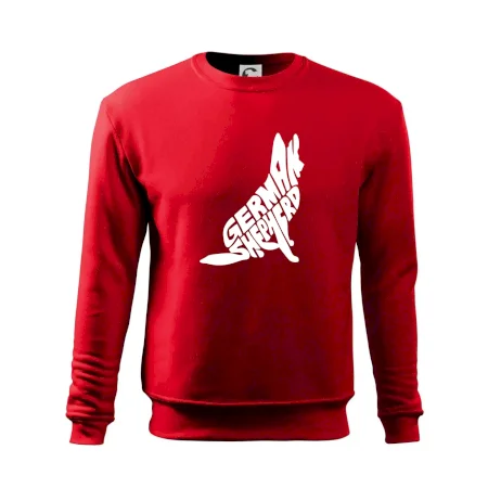 Nemecký ovčiak sediaci napis