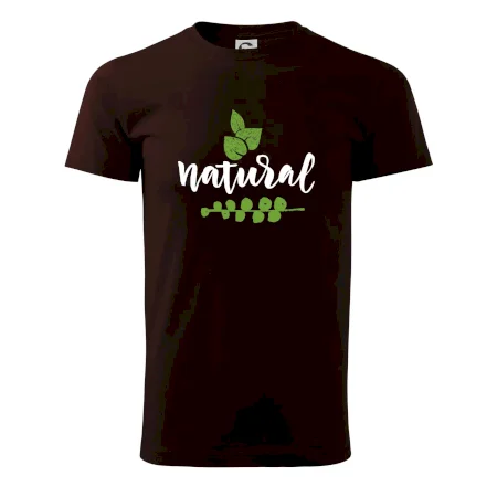 Natural - nápis v listoch