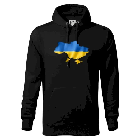 Ukrajina vlajka mapa