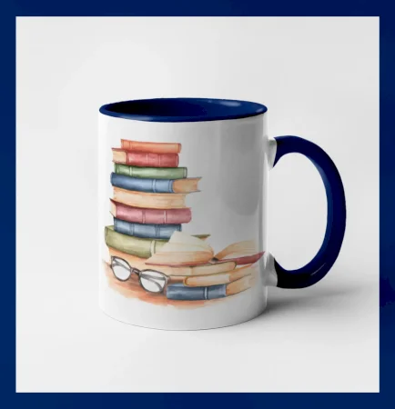 Knihy farebné a okuliare