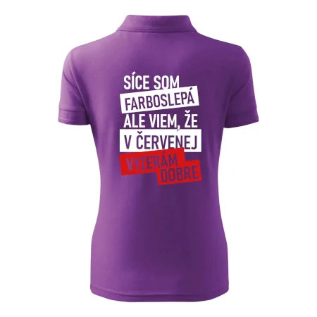 Síce som farboslepá, ale viem, že v červenej vyzerám dobre