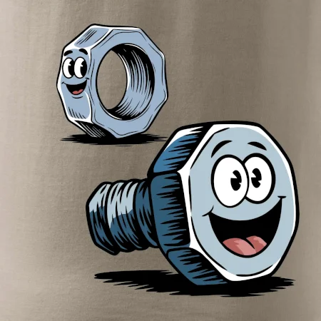 Parové tričko - Skrutka a matka