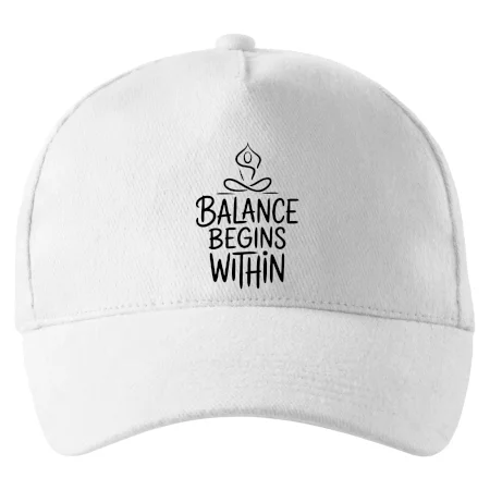 Balance begins within nápis