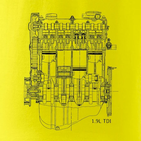 Motor Škoda/ VW 1.9L  TDI ze předu