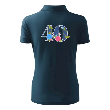 Kvetinové číslo kreslené - 40